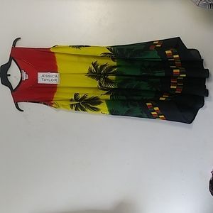 Women's dress island tropics colorful one size Jessica Taylor